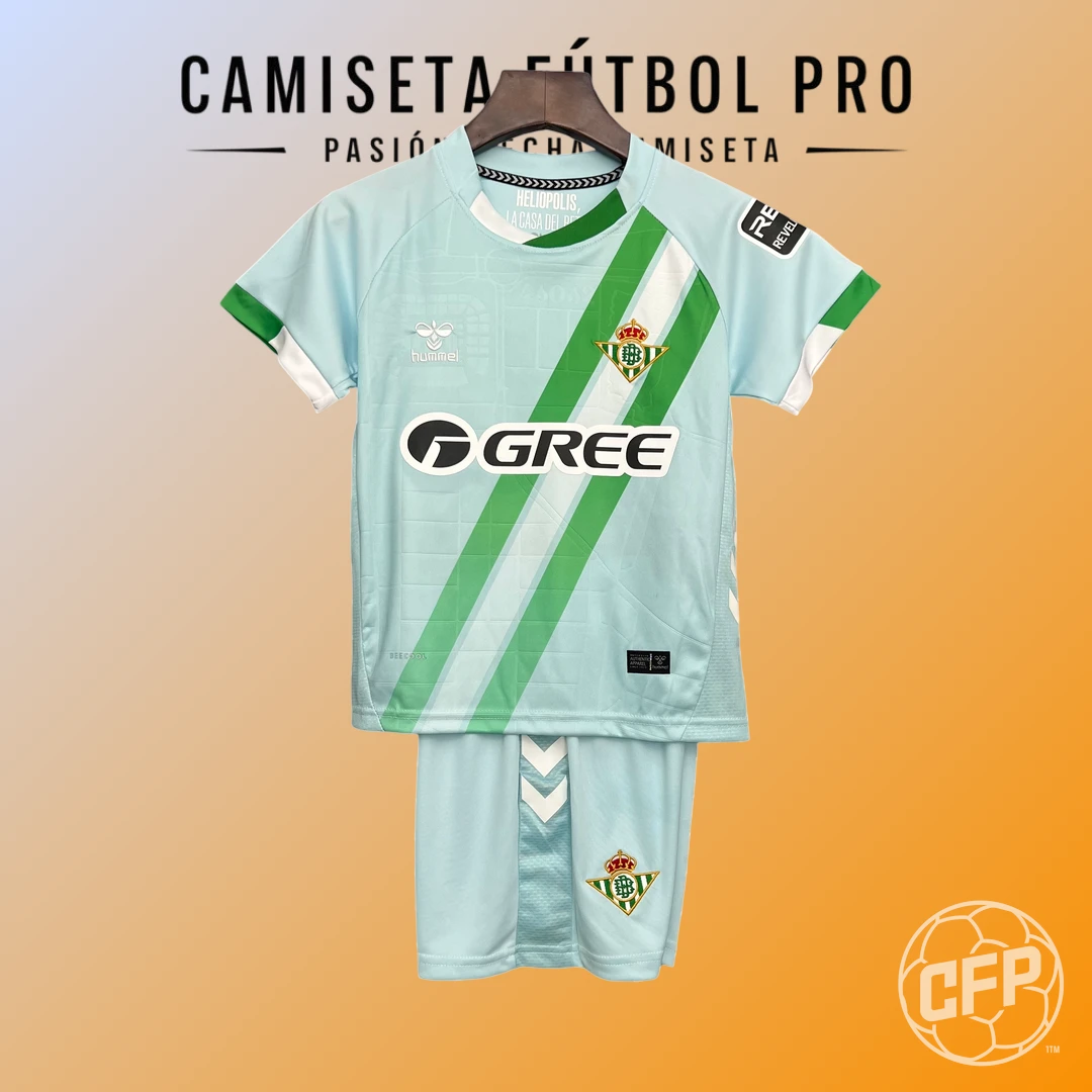 Segunda Equipación Kombat Betis 21-22: Camiseta Oficial Kappa Réplica Con Nombre JOAQUIN 17